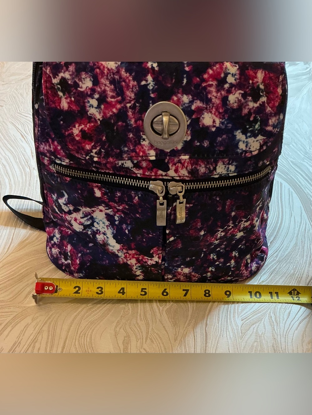NWT BAGGALLINI  FLORAL RFID WATER RESISTANT BACKPACK - Picture 6 of 9